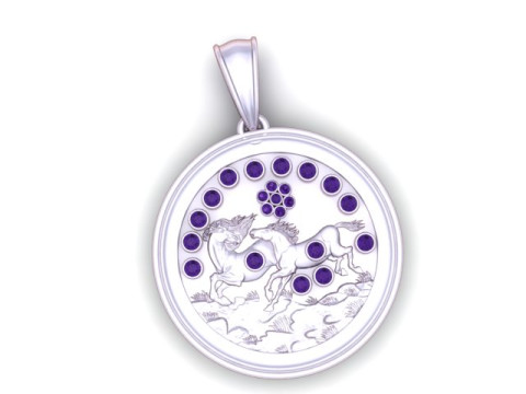 Horse Pendant 3Dプリントモデル