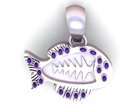 Fish Pendant 3D 프린트 모델