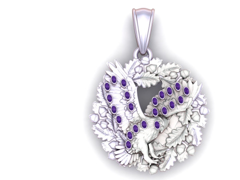 Eagle Pendant 3D 打印模型