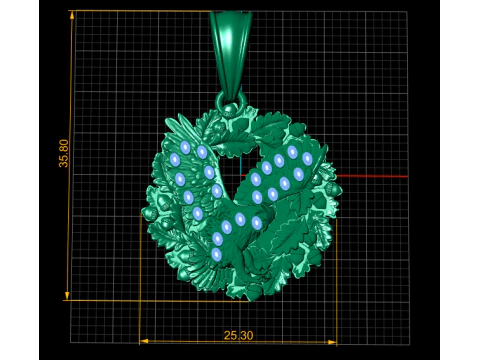 Eagle Pendant 3D Print Model