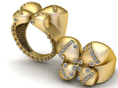 CrownRingDesign 3Dプリントモデル