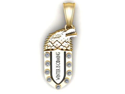 Liontin Game Of Thrones Model Cetak 3D