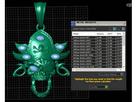PiratePendant 3Dプリントモデル