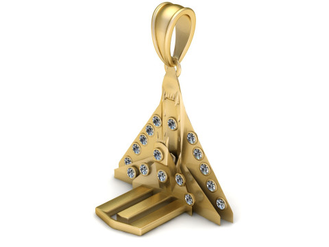 Jet Pendant Modèles 3D en vedette