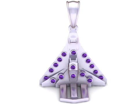 Jet Pendant 3D Print Model