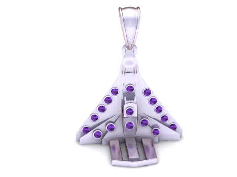 Jet Pendant 3D Print Model