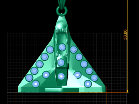 Jet Pendant 3D Print Model