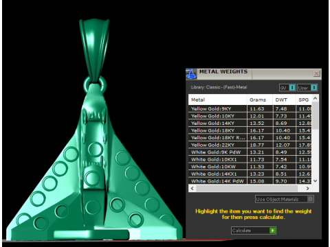 Jet Pendant 3D 打印模型