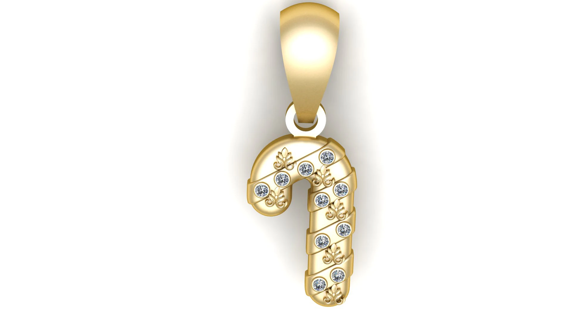 Number 7 Pendant 3D Print Model .c4d .max .obj .3ds .fbx .stl .blend 