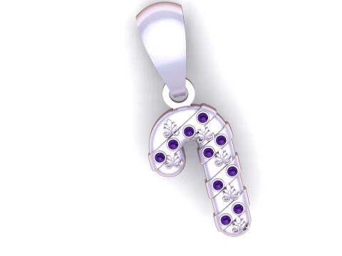 Number 7 Pendant 3D Print Model