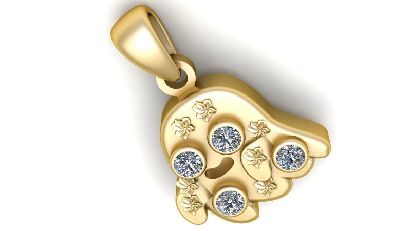 Emoji Pendant 3D Принт Модель .c4d .max .obj .3ds .fbx .stl .blend 