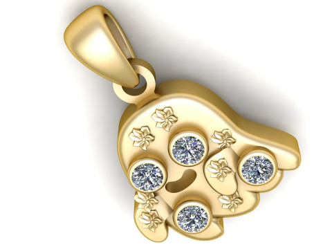 Emoji Pendant 3Dプリントモデル