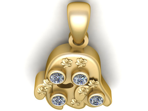 Emoji Pendant 3D Принт Модель