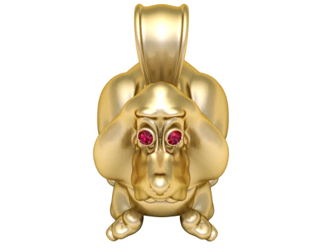 펜던트 3D 프린트 가능 모델 3D 모델