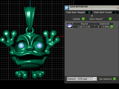 Frog Gold Pendent 3D Model