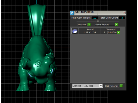 Gold Bull Pendent 3D Model