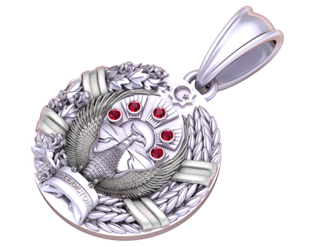 Egale Gold Pendent Model 3D