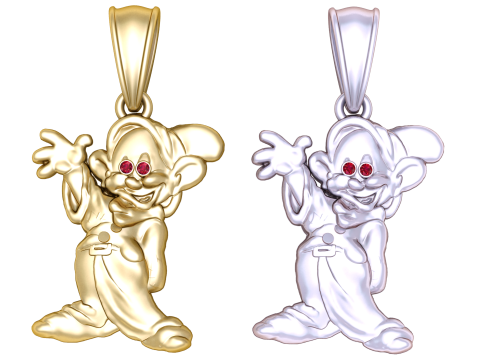 Charms Zoty z Krasnalem Prezent 3D Model