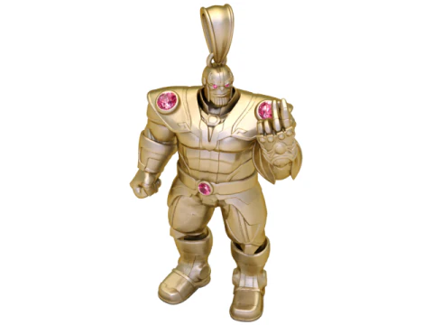 Brinquedo colecion&aacute;vel Golden Sentinel Titan Armored Guardian 3D Modelo 3D
