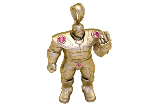 Golden Sentinel Titan Armored Guardian 3D Collectible Toy 3D Model