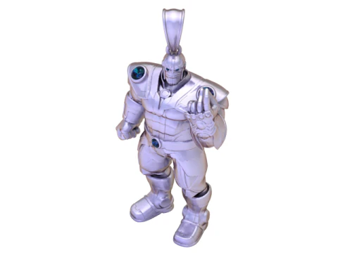 Golden Sentinel Titan Armored Guardian 3D Collectible Toy 3D Model