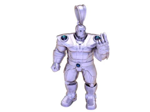 Golden Sentinel Titan Armored Guardian 3D Collectible Toy 3D Model