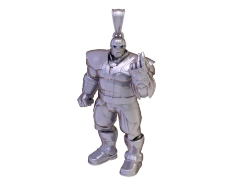 Golden Titan Guardian Pendant 3D Model