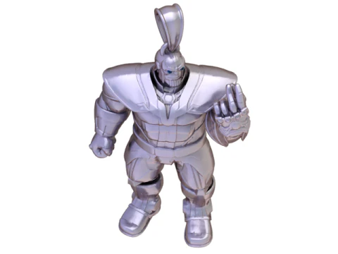 Golden Titan Guardian Pendant 3D Model