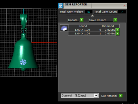 金色庆典钟吊坠雕刻奢华吊饰 3D 模型