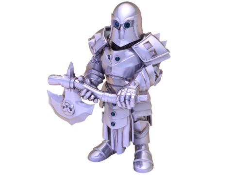 Guerriero corazzato guardiano del Cavaliere d'Oro da collezione Modello 3D