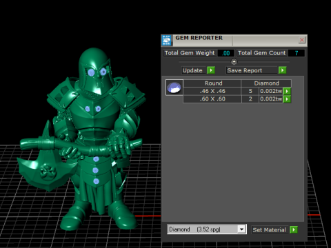 Guerriero corazzato guardiano del Cavaliere d'Oro da collezione Modello 3D