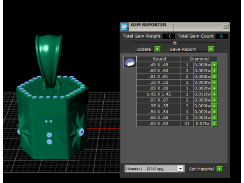 Ciondolo regalo dorato per le vacanze, fascino festivo di lusso Modello 3D