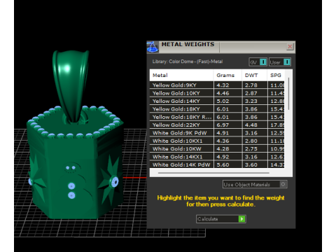 Ciondolo regalo dorato per le vacanze, fascino festivo di lusso Modello 3D