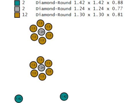 황금 두꺼비 펜던트 럭셔리 보석 세트 동물 참 3D 모델