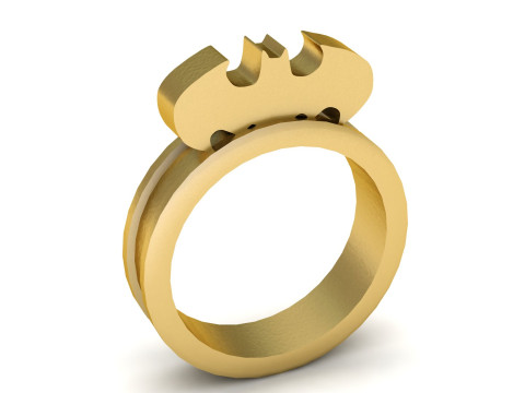 Кольцо с гербом Золотой Короны 3D Модель