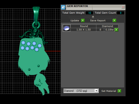 Royal Chibi Crown Pendant 3D Model
