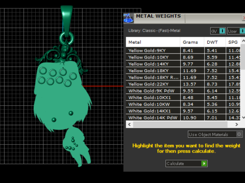 Royal Chibi Crown Pendant 3D Model