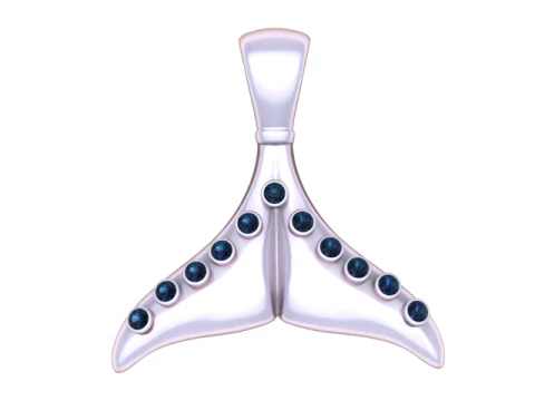 Luxury Whale Tail Pendant 3D Model