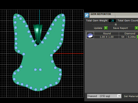 Luxury Eagle Head Pendant 3D Model