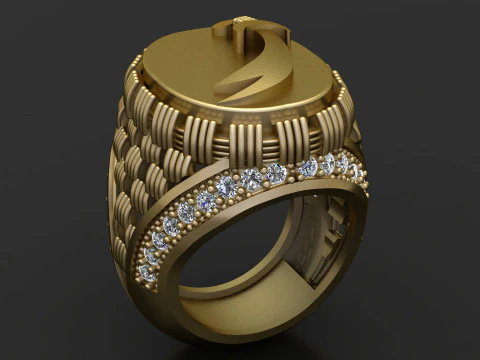 Chevali&egrave;re Souveraine En Or Modèle 3D