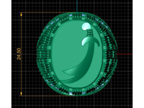 Sovereign Gold Signet Ring 3D Model