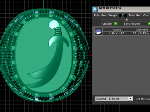 Sovereign Gold Signet Ring 3D Model