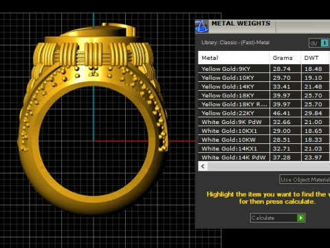 Sovereign Gold Signet Ring 3D Model