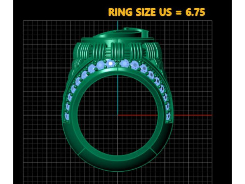 Sovereign Gold Signet Ring 3D Model