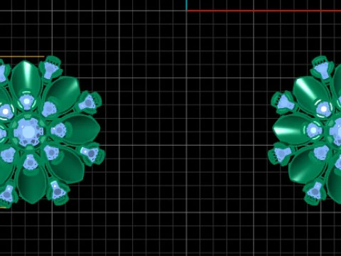 Luxury Floral Diamond Pendant 3D Model