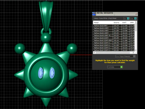 Celestial Sun Guardian Pendant with Gemstone Eyes Luxury Fantasy 3D Jewelry Model 3D Model