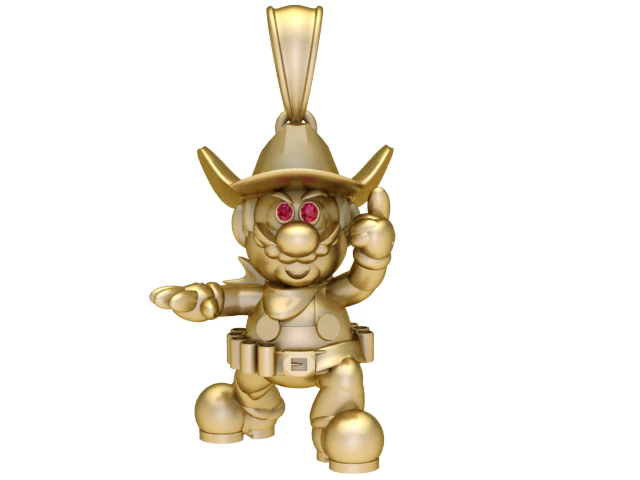 Mythic Adventurer Character Pendant Luxury Fantasy 3D Jewelry Model 3D Model .c4d .max .obj .3ds .fbx .stl .blend 