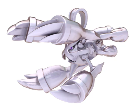 Warforge Guardian Pendant Armored Mech Fantasy 3D Jewelry Model 3D Model