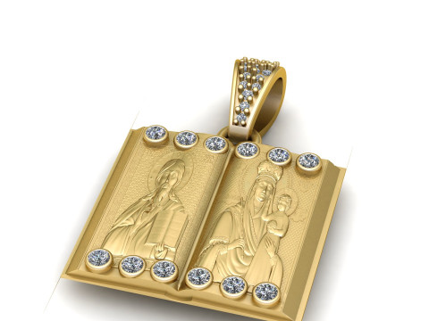 Sacred Scripture Locket Pendant 3D Print Model