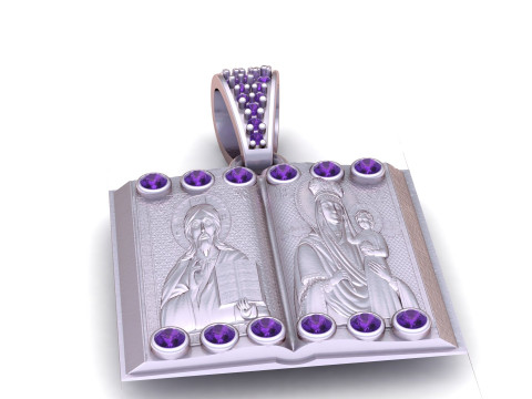 Sacred Scripture Locket Pendant 3D Print Model